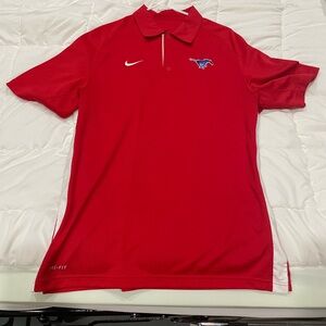 Nike Red Polo Shirt with Logo